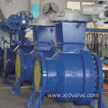 Four way anti coking ball valve